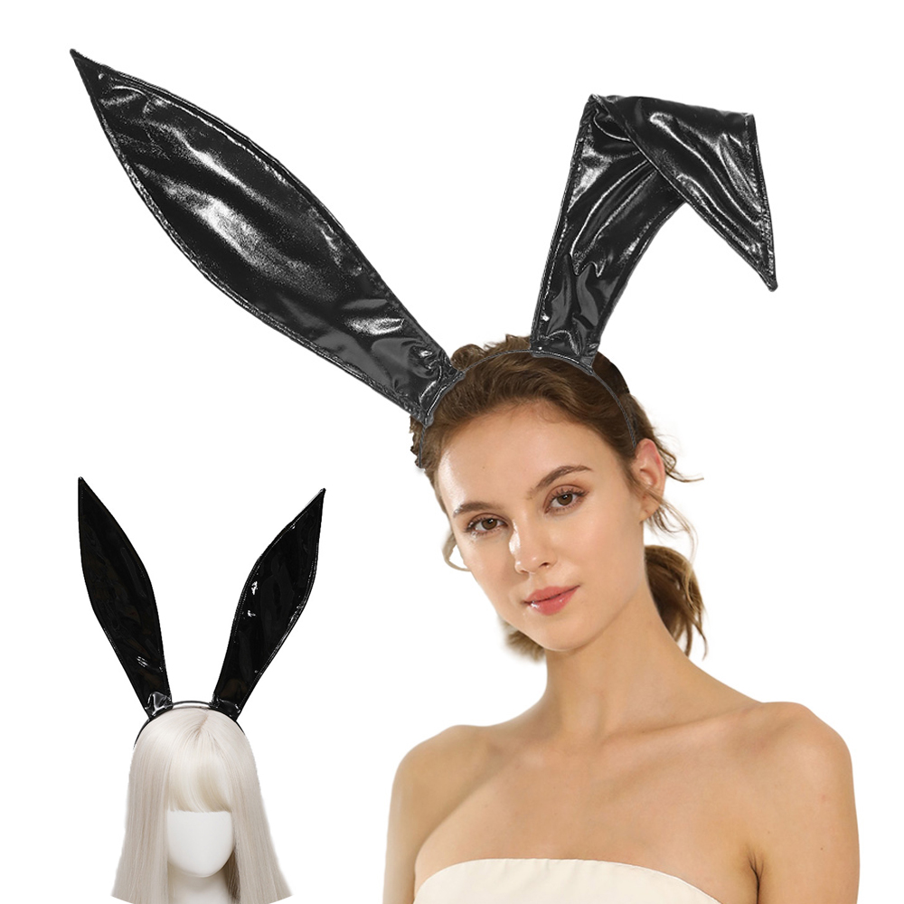 Leatherwork Rings - Sexy Bunny Maids Ears Headband Cosplay