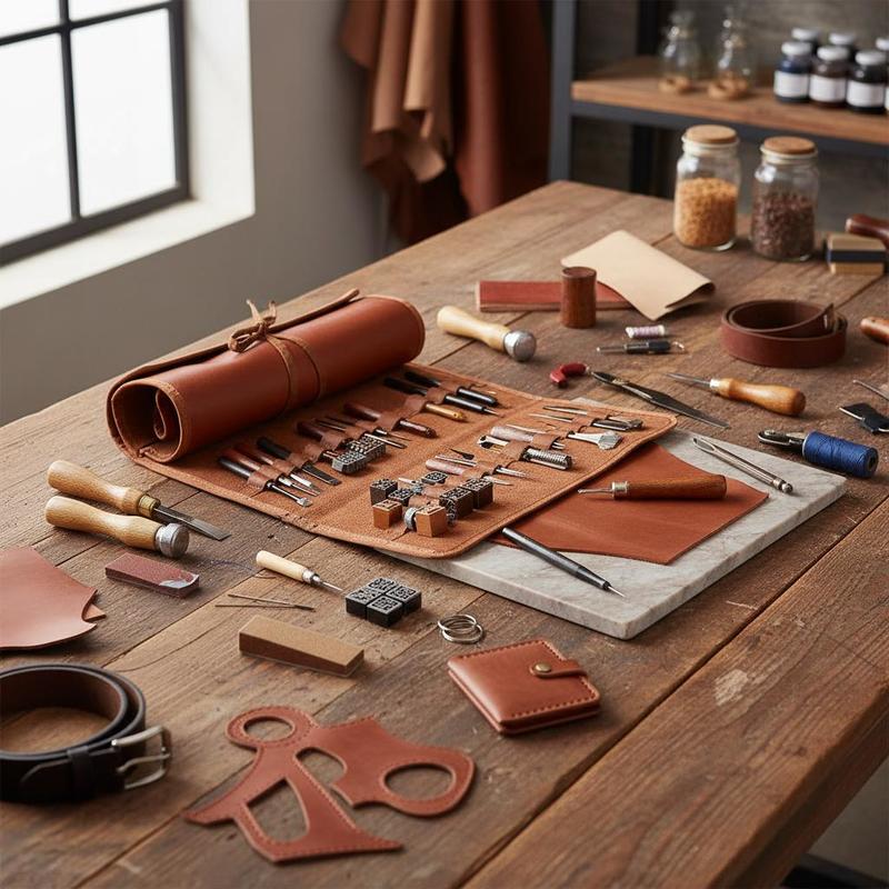 Leather Workshop - 72 PCS Leather Crafting Supplies 10x6x2