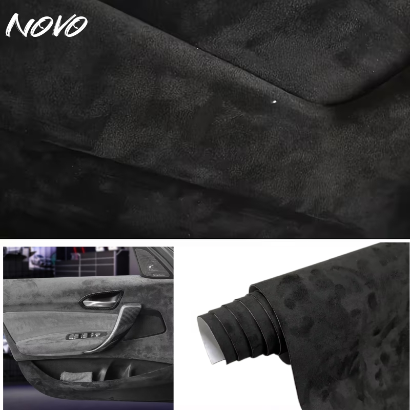 Leatherwork Press - Max 200×150cm Suede Headliner Fabric Self-Adhesive