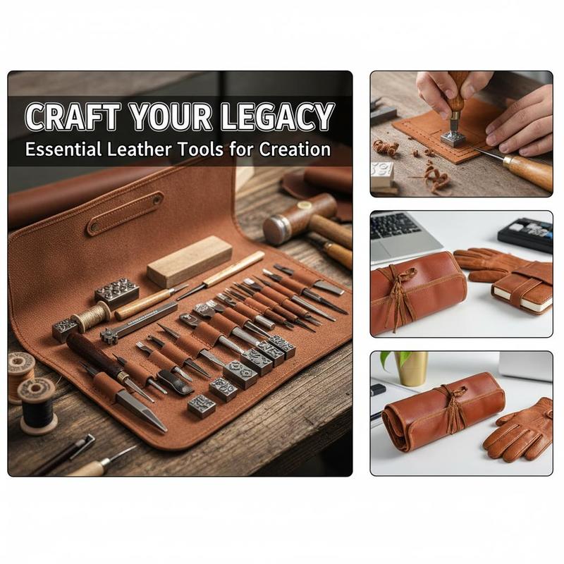 72 PCS Leather Crafting Suppli - огляд і ціна Leather Workshop