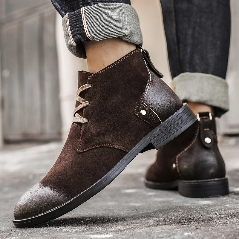 New Cow Suede Ankle Boots Hand - огляд і ціна Leatherwork Tools