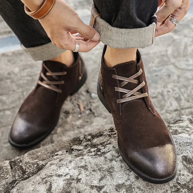 New Cow Suede Ankle Boots Hand - огляд і ціна Leatherwork Tools