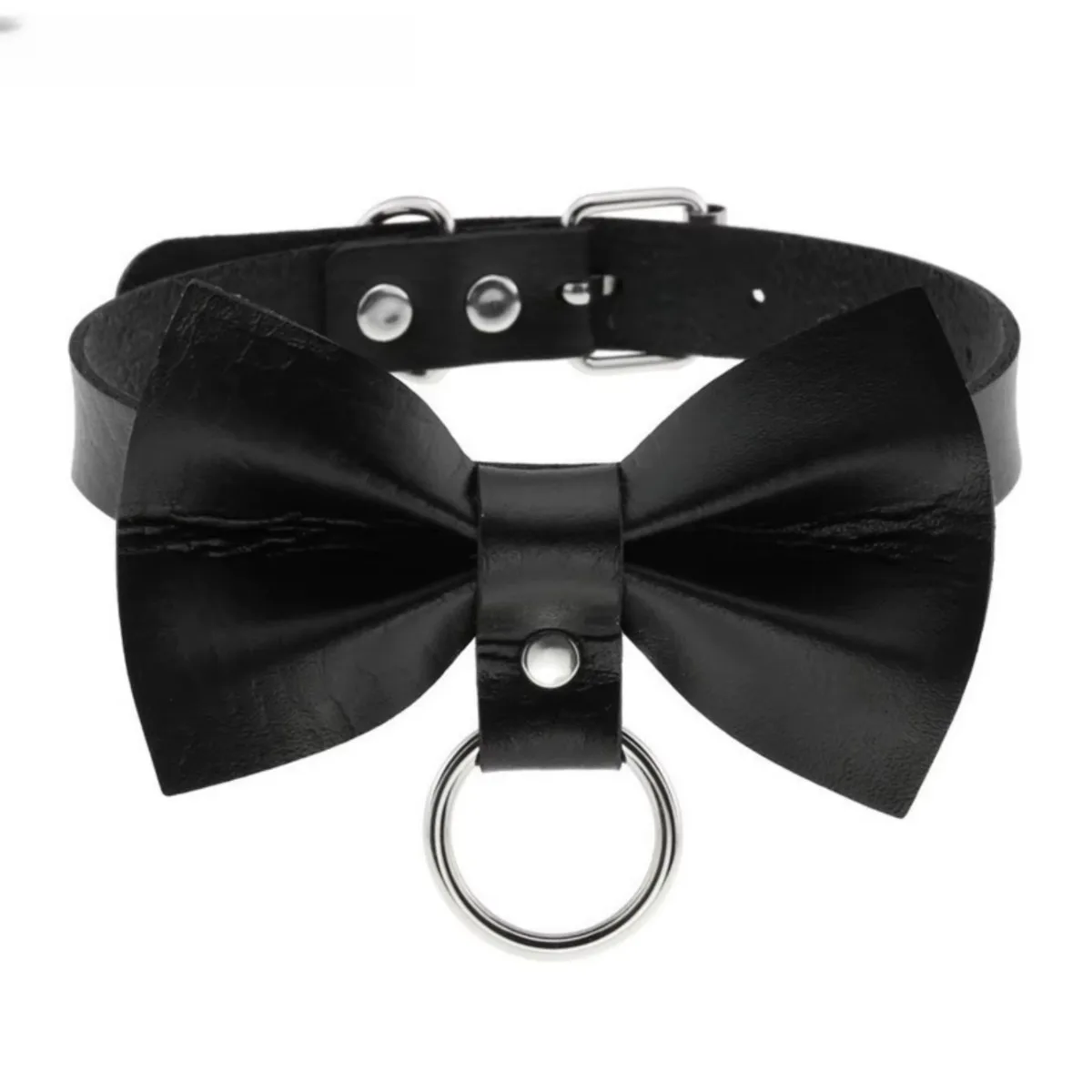 Trendy Leather Bow Collar | Ci - огляд і ціна Leatherwork Rings