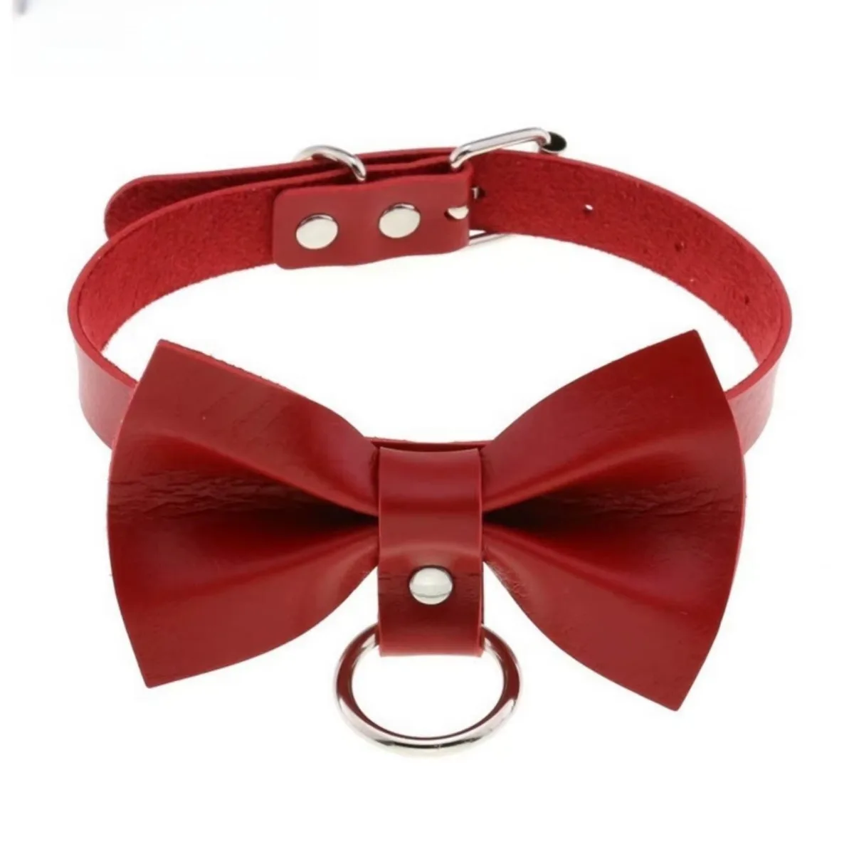Trendy Leather Bow Collar | Ci - огляд і ціна Leatherwork Rings