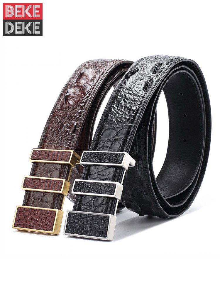 High Quality Men Crocodile Gen - огляд і ціна Leather Works Belt
