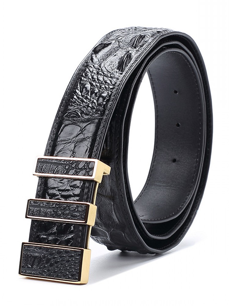 High Quality Men Crocodile Gen - огляд і ціна Leather Works Belt