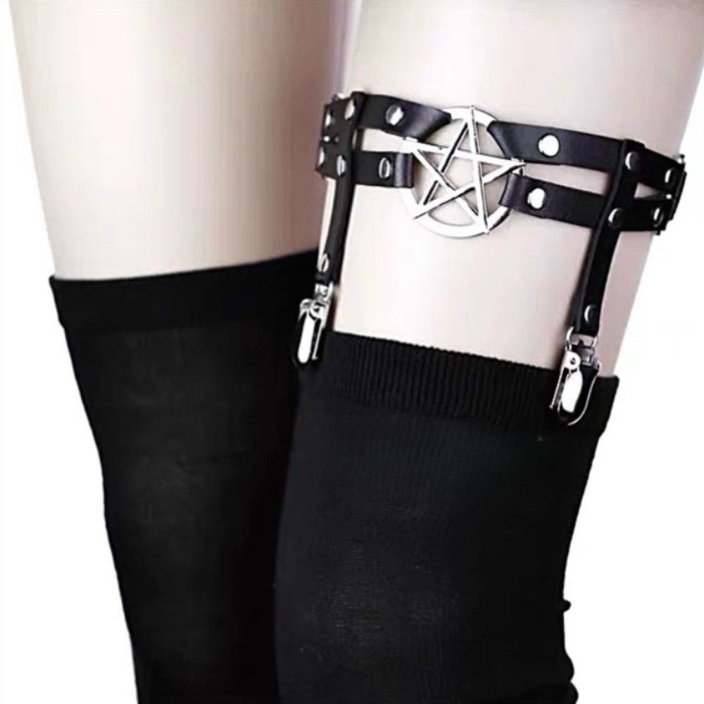 Cool Adjustable Pentagram Leg  - огляд і ціна Leather Work Harness