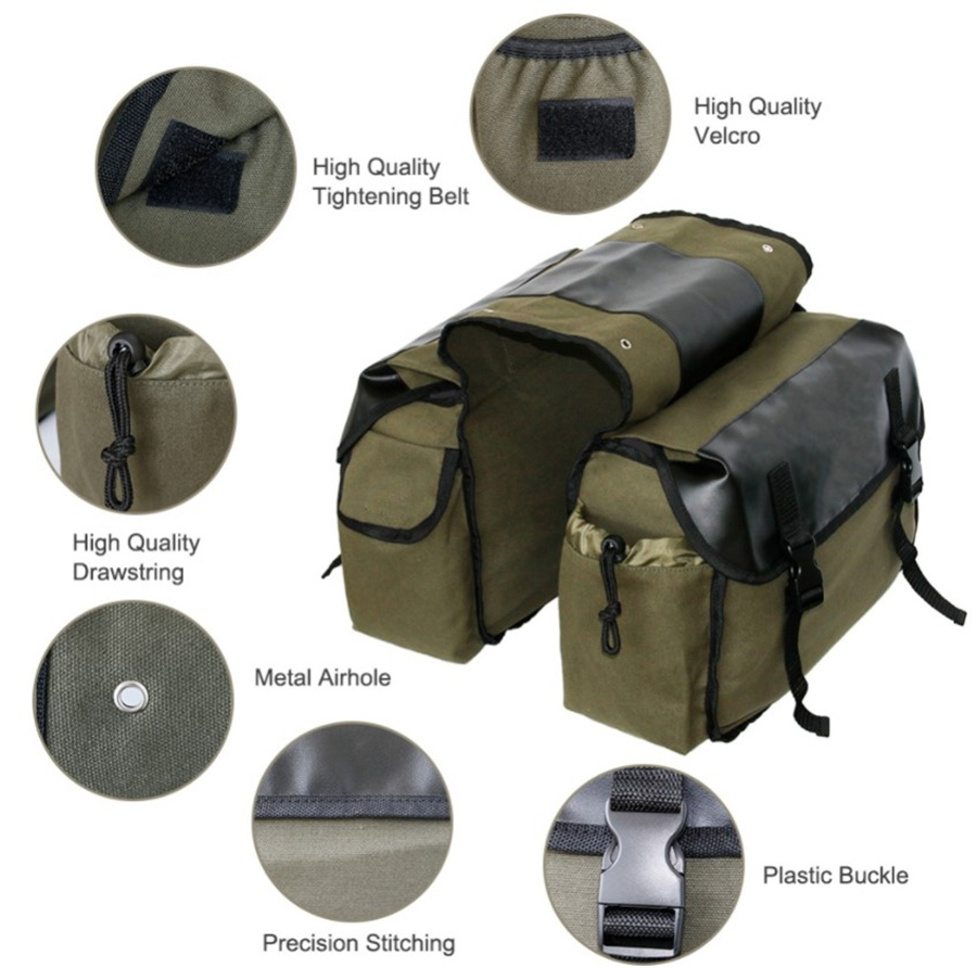 Canvas Leather Rear Saddlebag  - огляд і ціна Leatherwork Tools