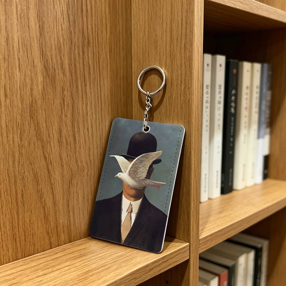 R-Rene Magritte Art Badge Hold - огляд і ціна Leather Work In Art
