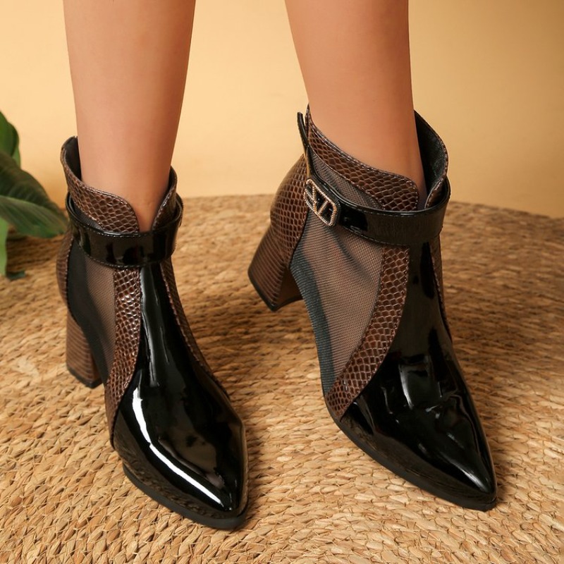 Women's Hollowed Out Mesh Boot - огляд і ціна Leather Work Outfit