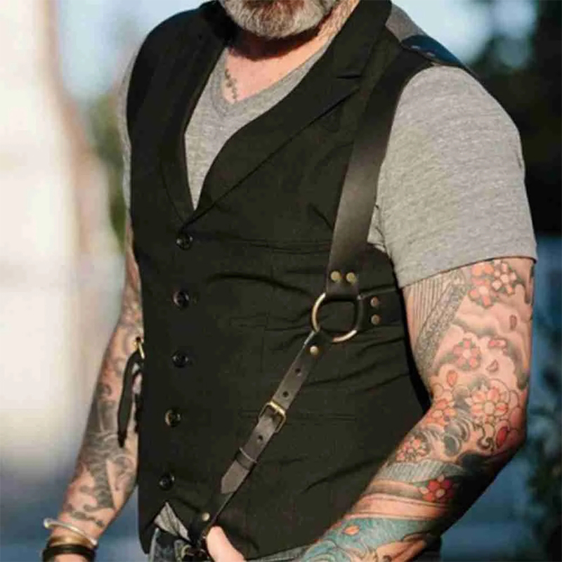 Men's Suspenders Belts New Fas - огляд і ціна Leather Work Harness