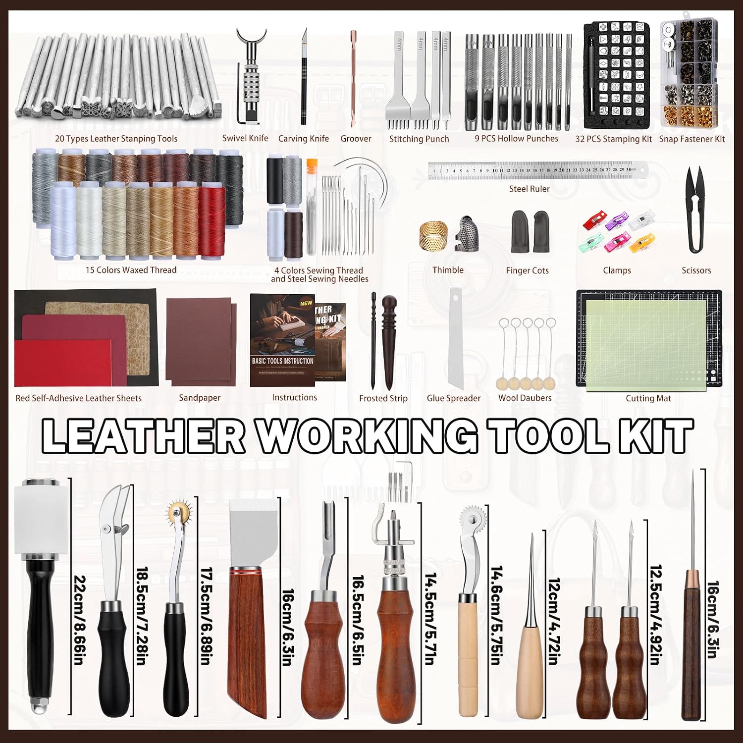Leather Working Kit, Leather W - огляд і ціна Leatherwork Tools