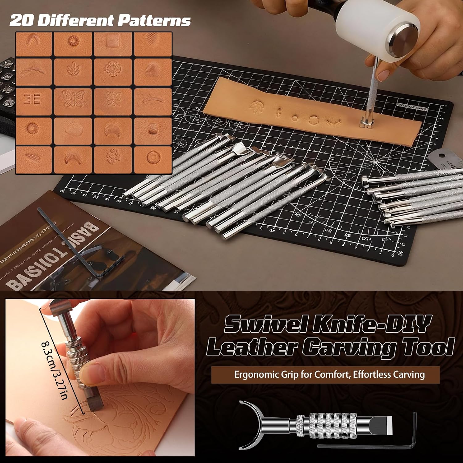 Leather Working Kit, Leather W - огляд і ціна Leatherwork Tools