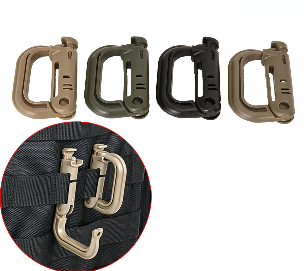 2Pcs MOLLE Carabiner Tactical  - огляд і ціна Snap Fastener Setter