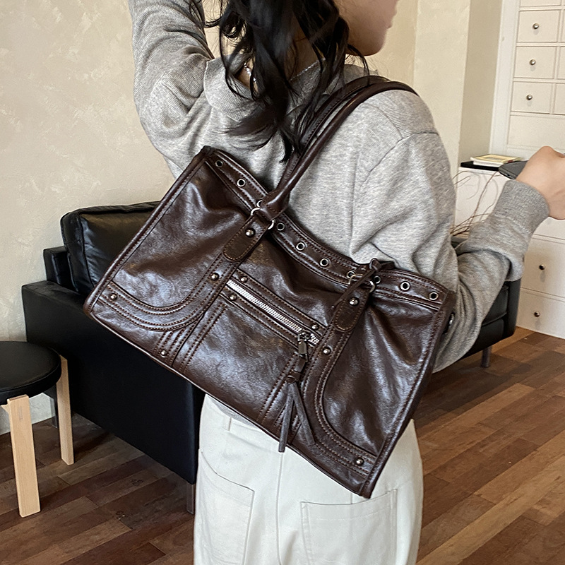 Motorcycle Handbag Retro Women - огляд і ціна Leather Workshop